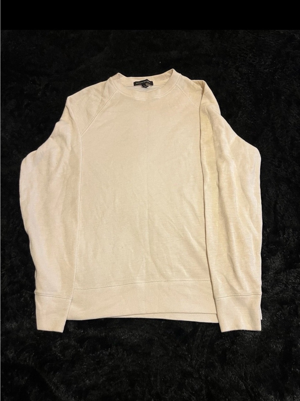 Men's Small Banana Republic Cream Crewneck Sweater